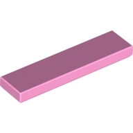 Lego destička 1x4 hladká, světle růžová (4621552)